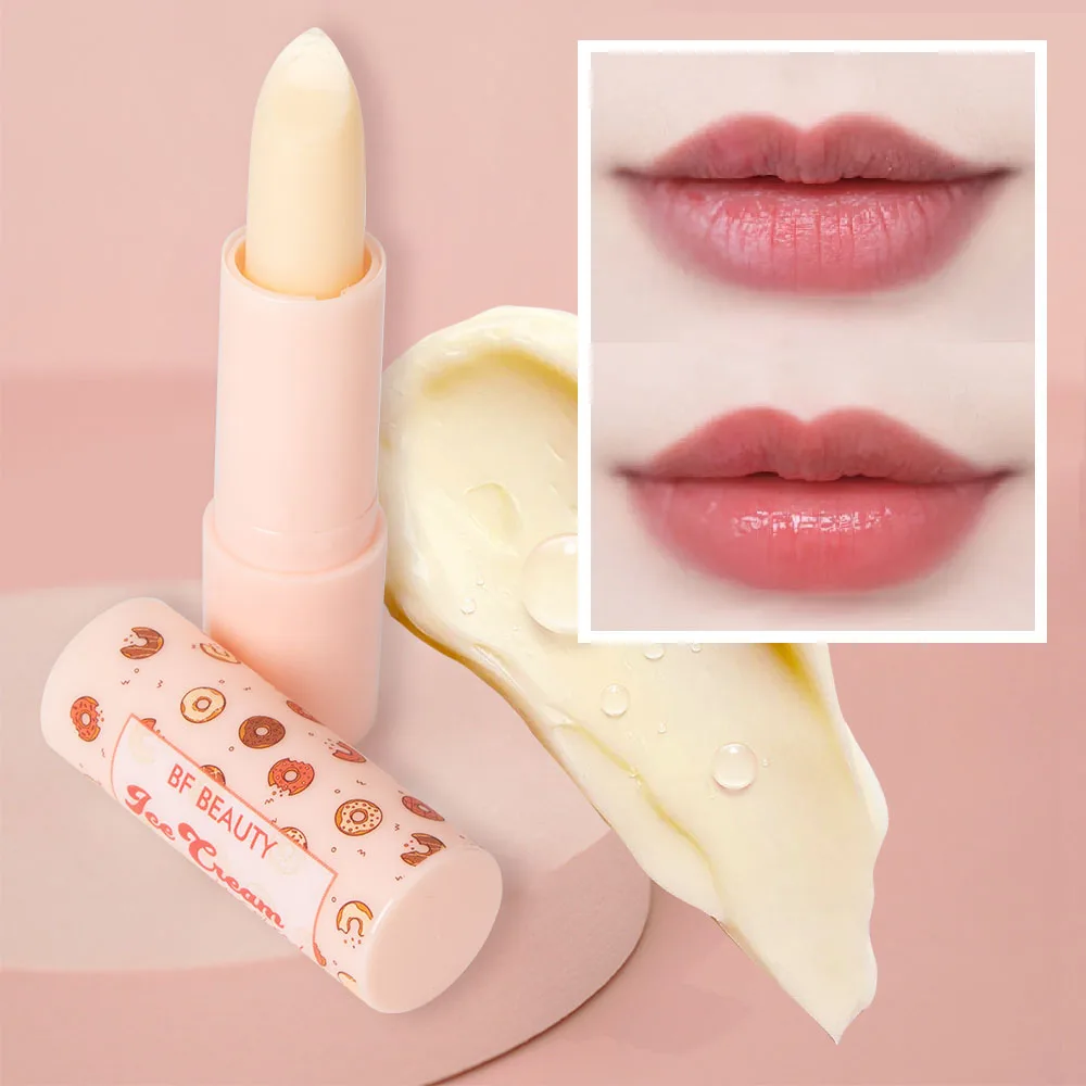 Eco Hyaluronic Acid Cupcake Gloss lipop Tomato Color Lip Balm Glass Ice Cream-inspired Lip Pop Lip Balm Set