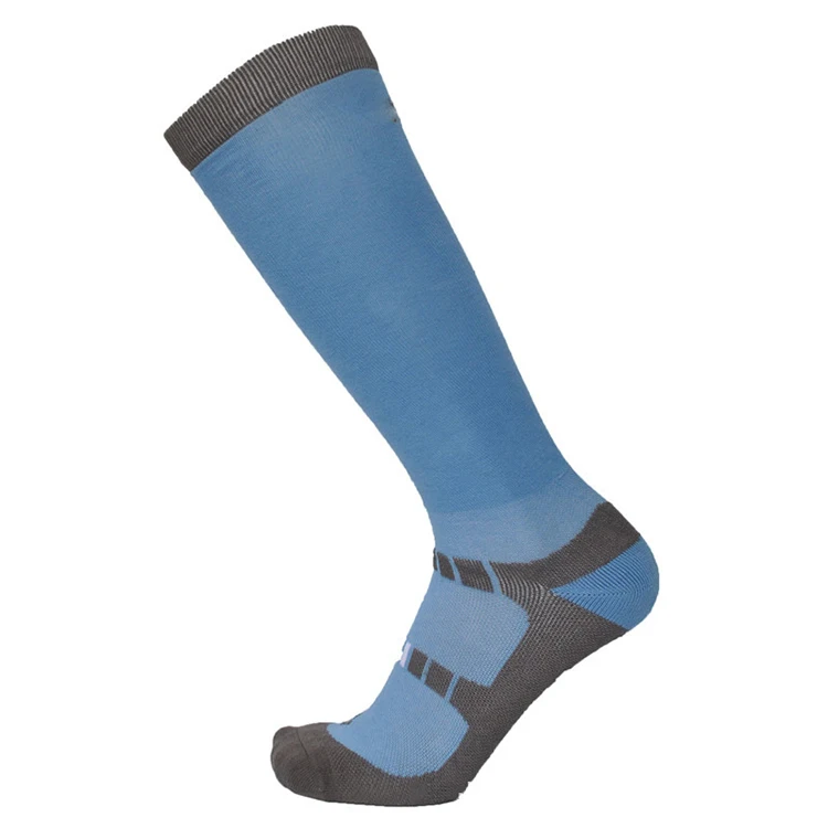 Custom Logo Plain Solid Color Knee High Cushion Equestrian Horse Riding Socks Men Women