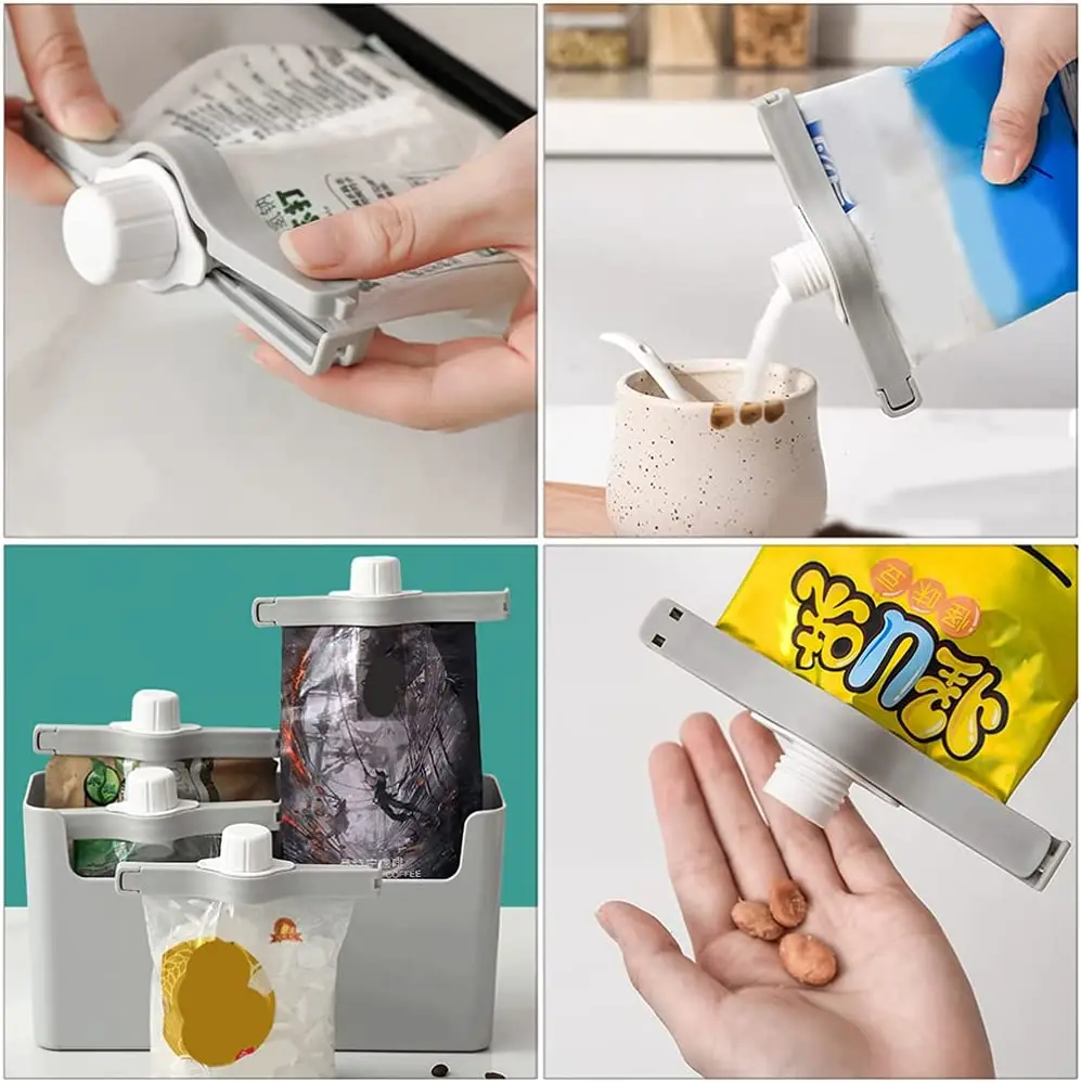 Simple Plastic Food Bag Storage Seal Lock Lid Kitchen Food Storage Tool Sealing Clips Sealing Bag Clips