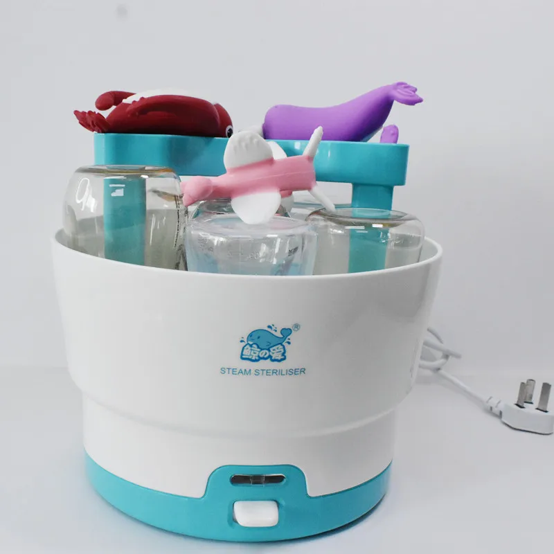Custom Bottle Sterilizer Anti-burn Dry Baby Nipple Steam Sterilization Bottle Sterilizer