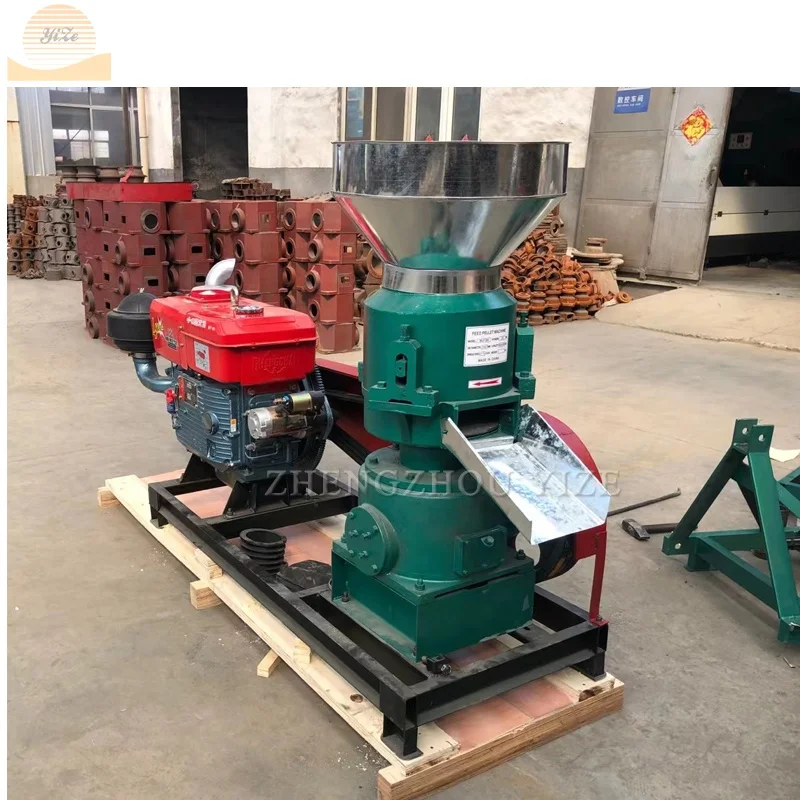 Electric flat-die feed processing machines extruder pelletizer machine for animal cow rabbit cheep cattle pellet making machine