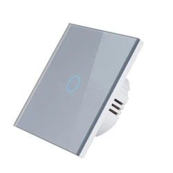 86 series Tempered Glass Panel EU Standard 3 Gang  Smart Control Light Tuya WiFi Touch Screen Light Wall Switch