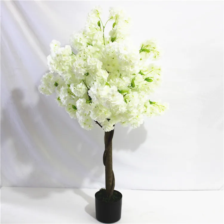 
White Artificial Wedding Flower Cherry blossom Tree For Wedding Centerpiece Decor 