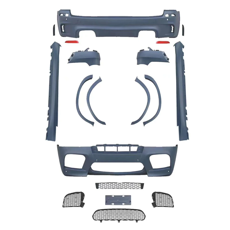 Factory Sale Car Body Kit For BM-W X5 E70 2011 2012 2013 Upgrade X5M Style Front Rear Bumper Side Skirts