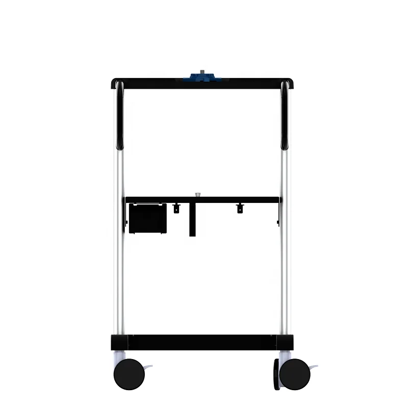 medical abs trolley 3 layered medical ventilation machine hospital mobile medical trolley