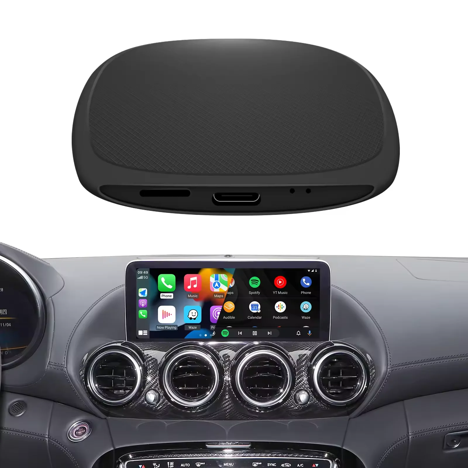 Беспроводной адаптер CarPlay для iPhone ключ проводного автомобильного игрового автомобиля Android 11