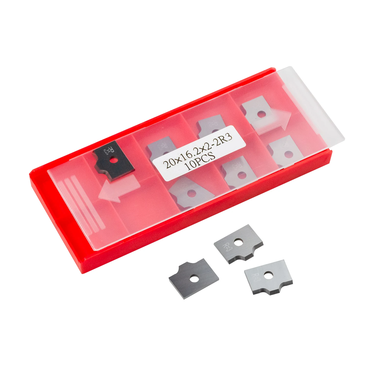 Woodworking  factory price 20x16.2x2-2R3 Tungsten Carbide Radius Profile Knives For Edgebanding machine trimmer