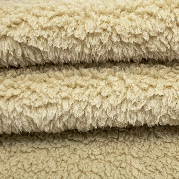 The Factory Produces Solid Color Wholesale Double-sided Brush Shu Velveteen Sherpa Fleece F