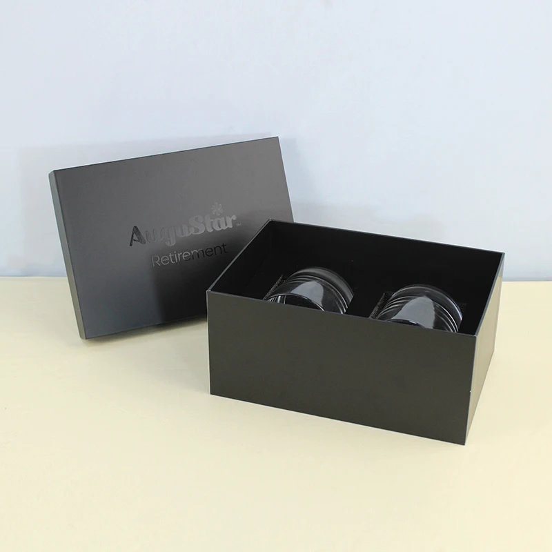 Luxury Design Lid And Base Cardboard  Box Glass Chocolate Box Packaging gift Boxes for Present Shoes