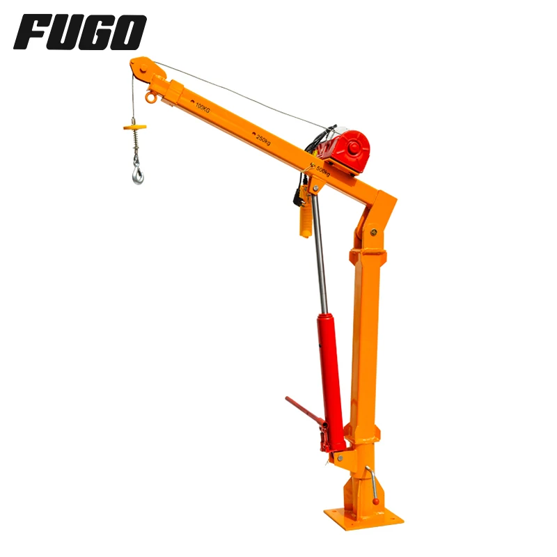 Low price miniature rotary hydraulic crane truck mounted small truck crane for loader