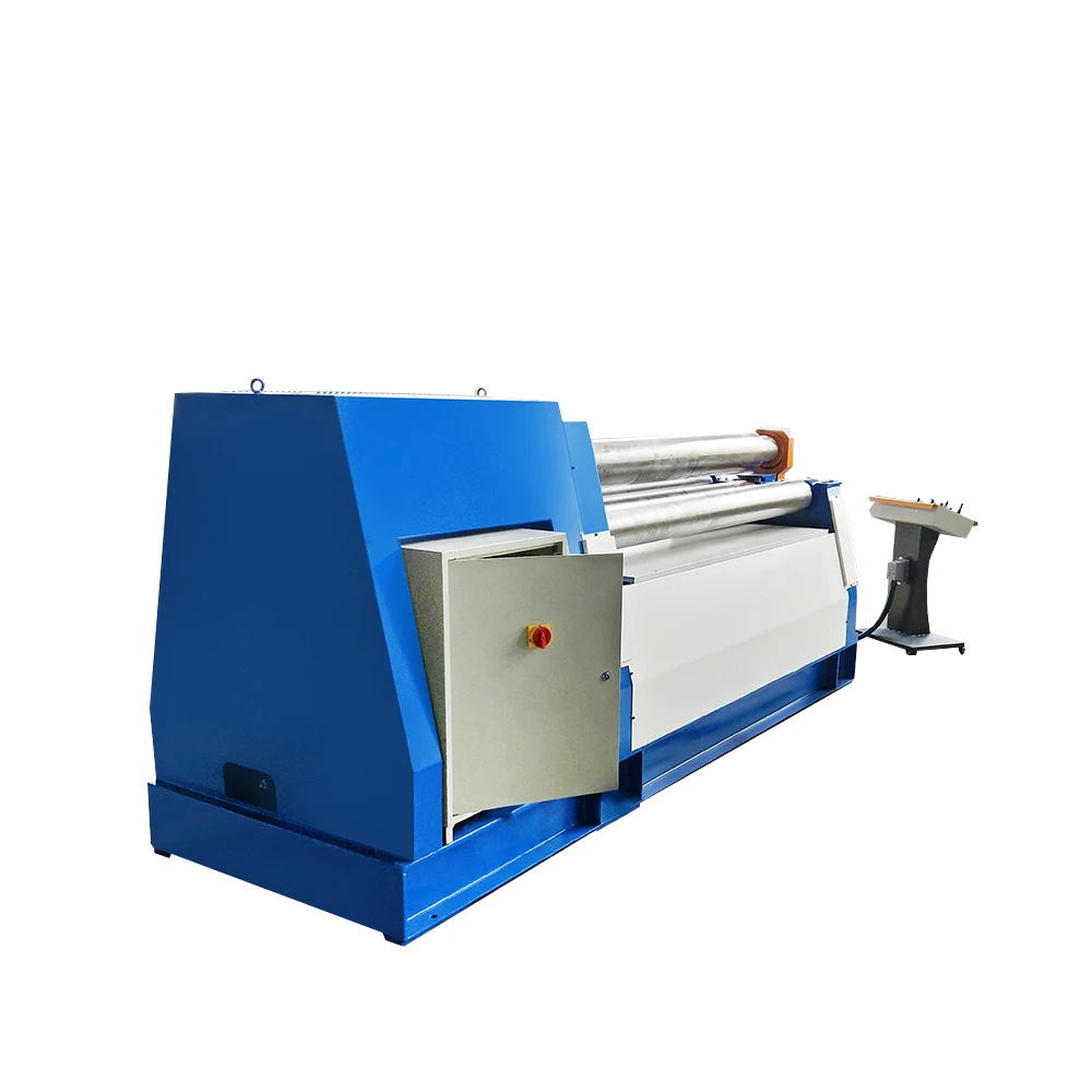 Hydraulic Three-Roll Automatic 40MM MS Sheet Plate Cone Rolling Bender Machine