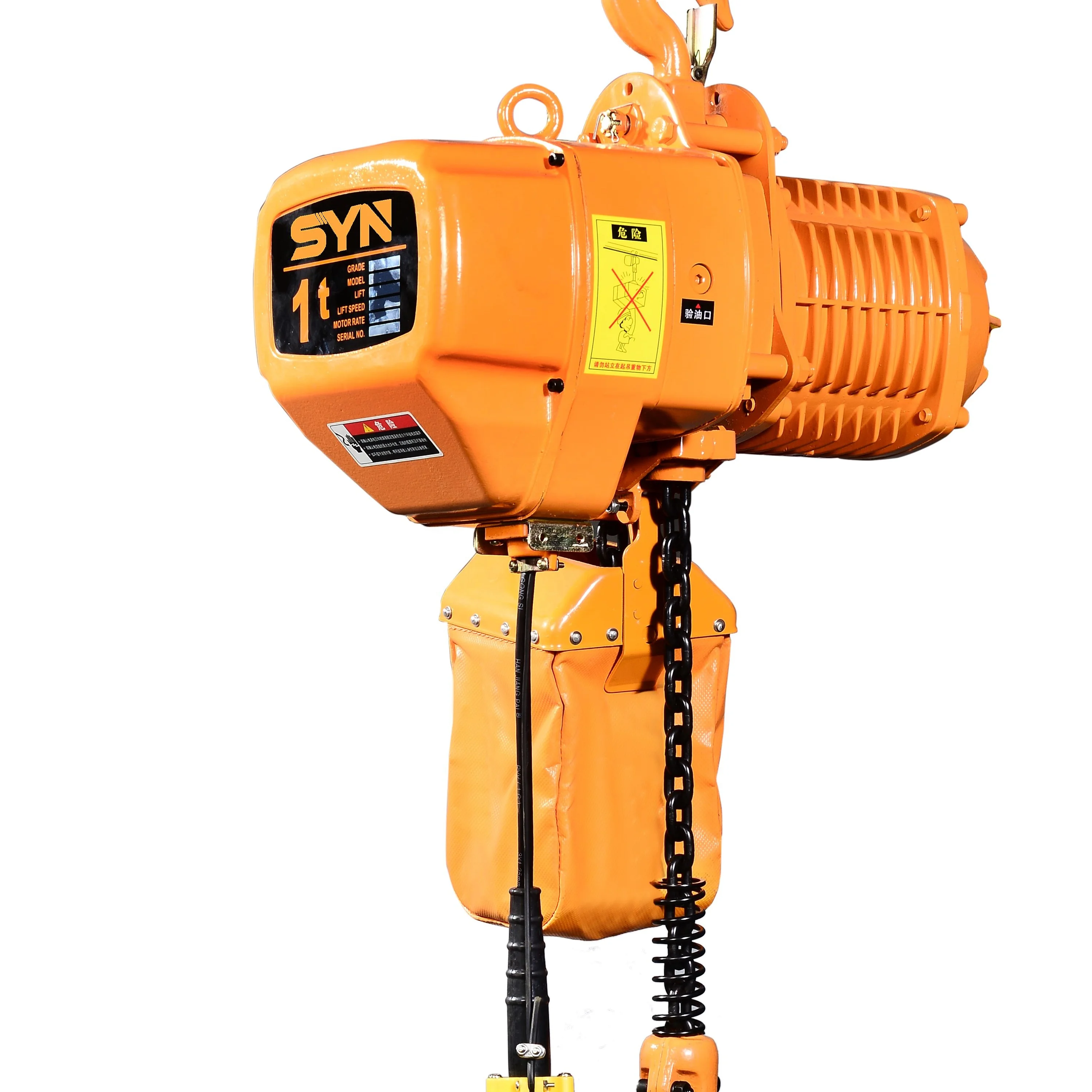 5t double chain electric hoist hook chain HHBB stationary lifter winch electric hoist