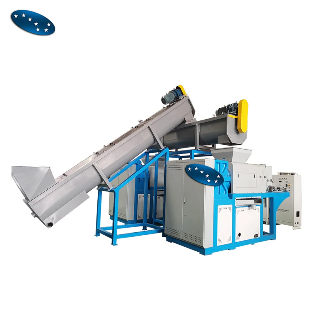 Waste hdpe ldpe squeeze granulating