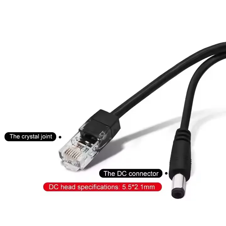 Low Price Standard 12V 1.2A Non-Isolation Type 100Mbps Poe Splitter 48V To 12V Network Camera Cable Power Supply Module