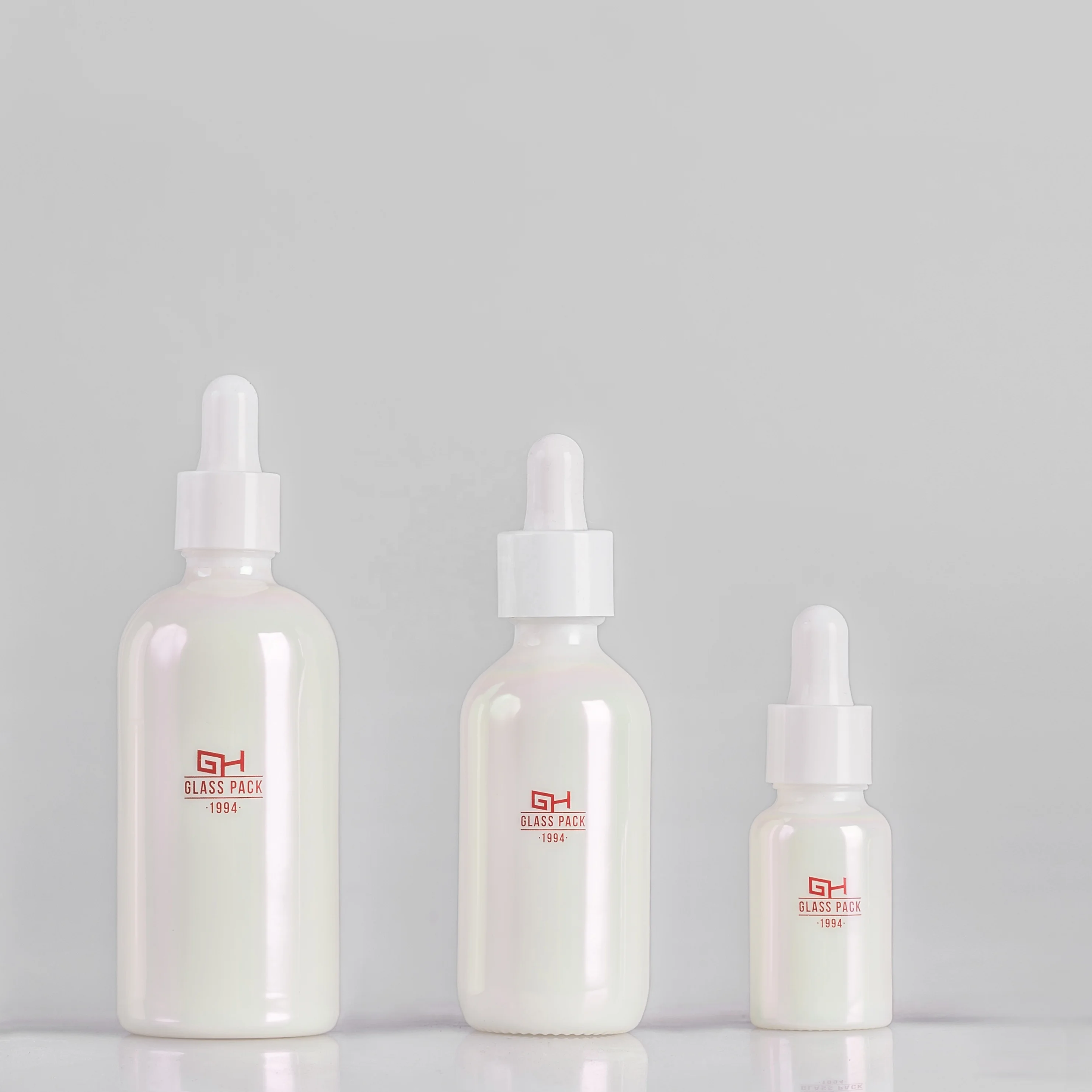 
Opal glass jar and essential oil bottle cosmetics container for skincare packaging 