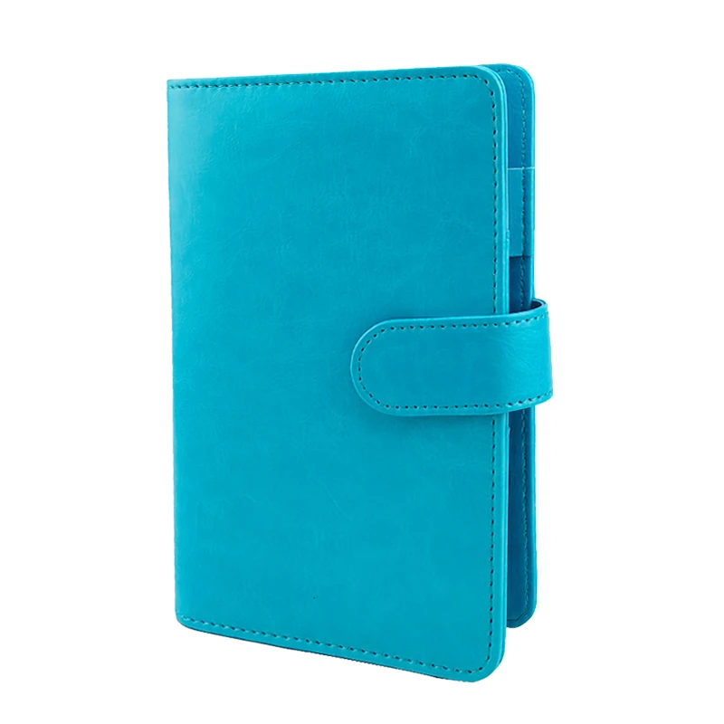 Modernqiu Custom A6 Leather Organizer Hardcover Notebook Diary 6 Ring Binder  Closed Magnets School Use Perfect Gift