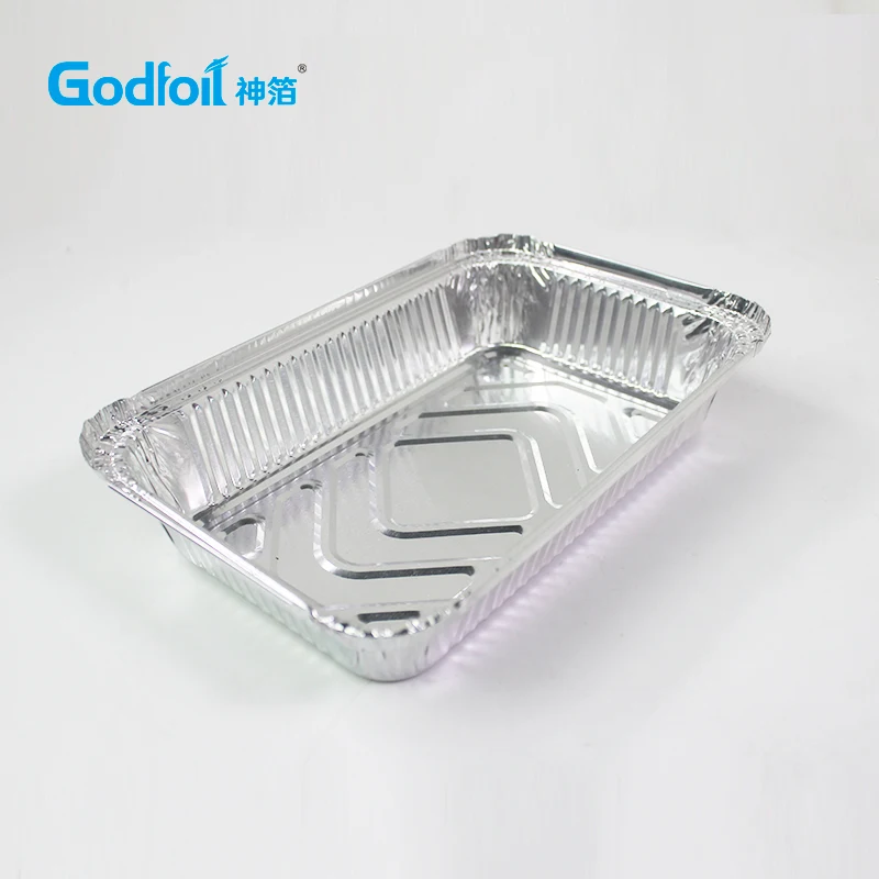 Godfoil/1.5 фунтов/750 мл/8389 Ресторан питания упаковка одноразовая алюминиевая фольга контейнер для еды с крышкой