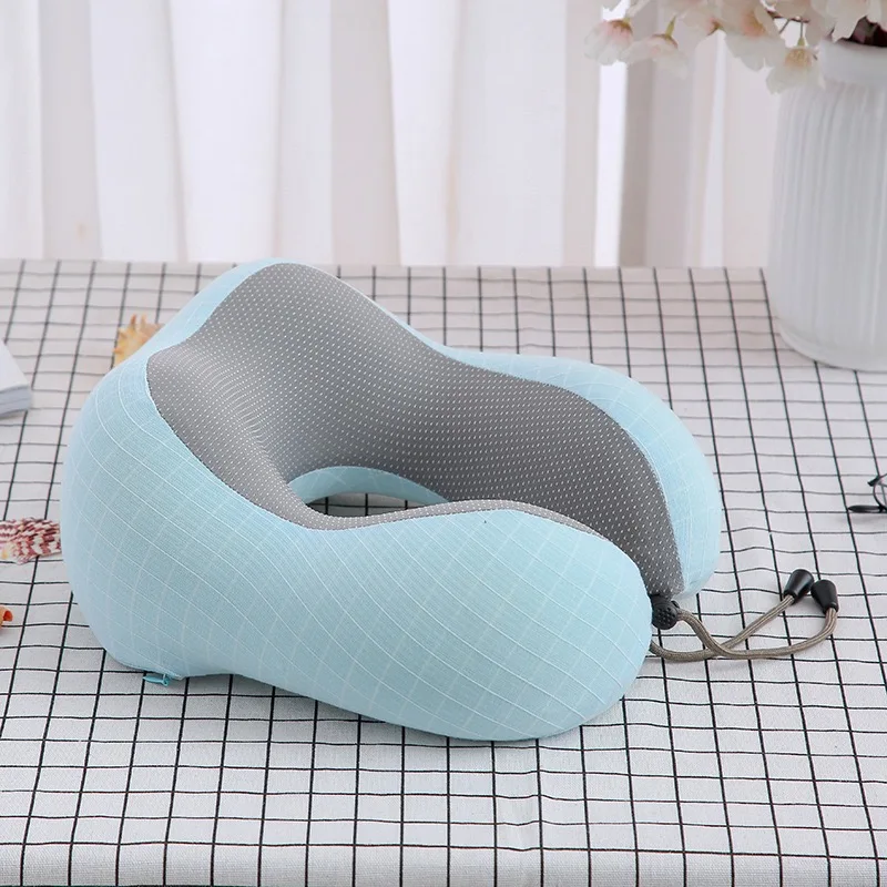 High quality portable 3D support massage neck journey rest magnetic U-shaped pillow