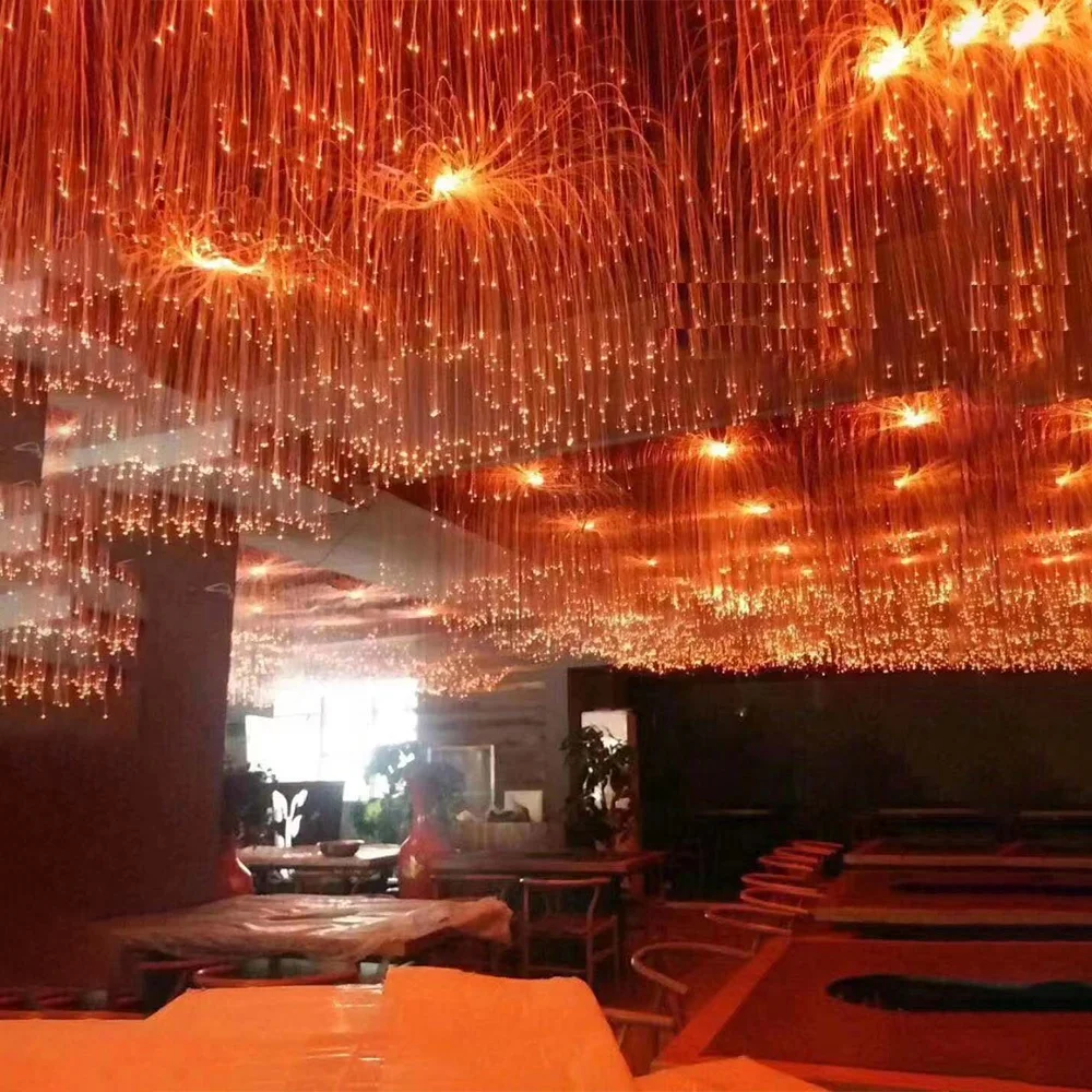 Душевой эффект волоконно-оптический дождь Облако свет комплект со светодиодным осветителем волоконно-оптический хвост