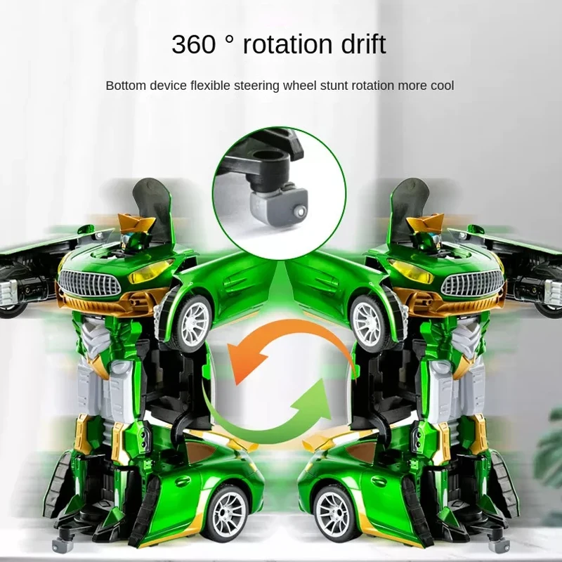 1:16  Degree Rotation Gift Electric RC Transformation Controlled Deformation Remote Control Transformation Toy Robot Car