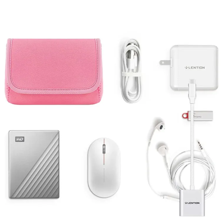 Storage pouch for Accessories Laptop Power Adapter, Wireless Mouse, Cellphone Charger, Cord Travel Cable Electronic Organizer.