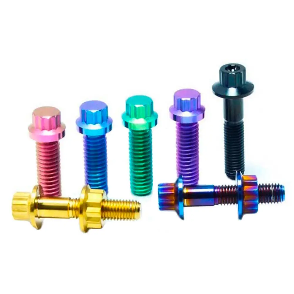 BRT Factory Price M7x32mm M8x25mm GRADE 5 Titanium Split Rim Bolt screws for BBS RS Wheel