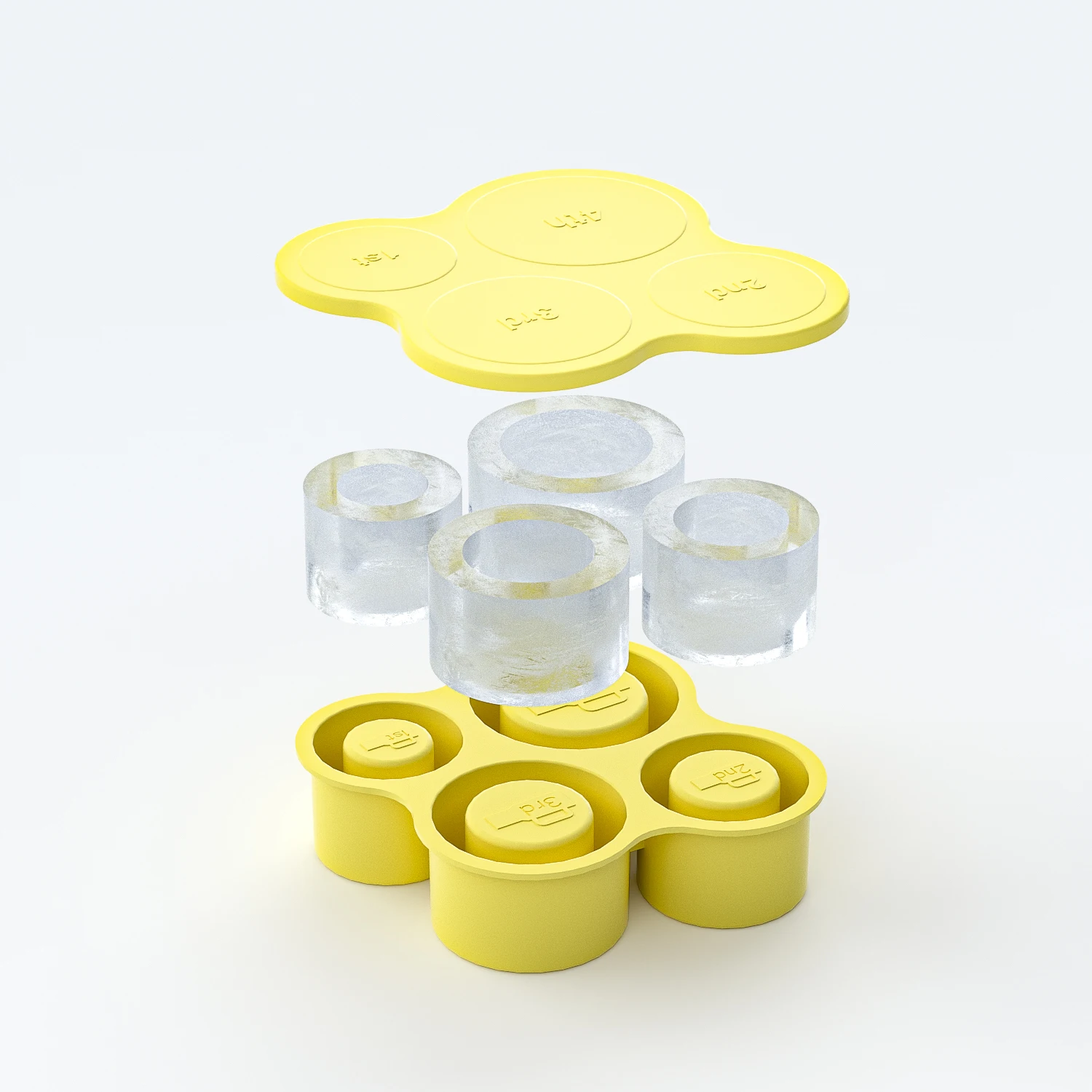 Высококачественный многоразовый легковысвобождающий силиконовый Ледоход Stanley цилиндрический лоток для кубиков льда 40 унций