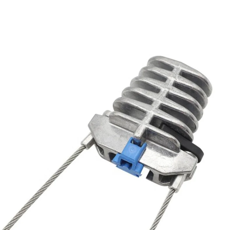 metal fiber optic cable clamp / cable accessory anchoring clamp/ADSS 8 shape overhead line fiber optic cable clamp