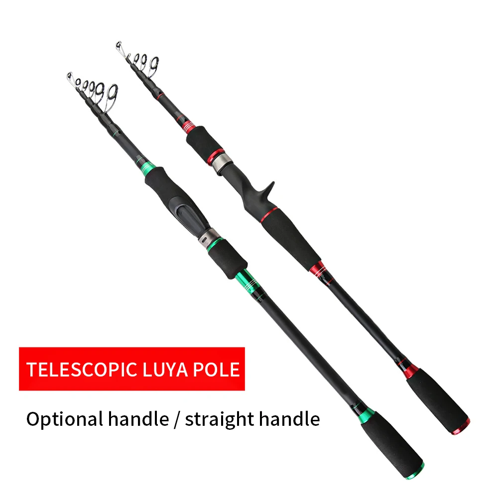 Carbon Sea Fishing Rod Retractable Hard Fishingrod 3.0m 2.7m Portable Telescopic Saltwater Fishing Rods