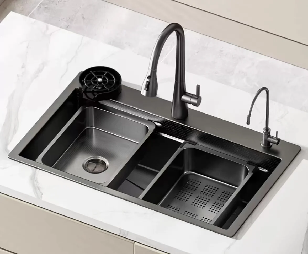 Кухонная раковина из нержавеющей стали с тиснением