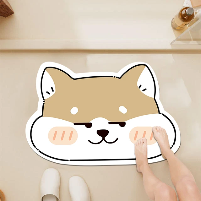 Bath Mat Rug Super Absorbent Quick Dry Thin Bathroom Rugs Modern Non Slip Quick Dry Bathroom Shower Mats Bathroom