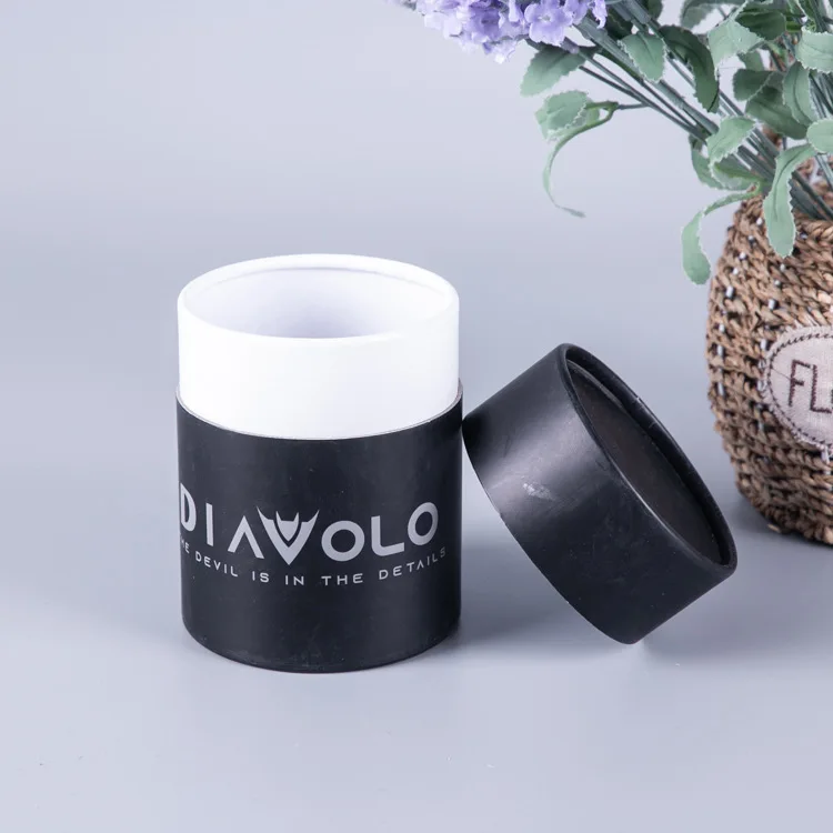 Wholesale Eco Friendly Kraft Matcha Powder Paper Tube Candy Cookies Milk Candle Jar Coffee Been Paper Tube Packaging With Lid