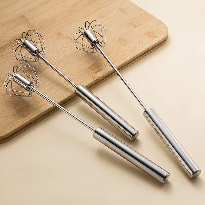 Лидер продаж полуавтоматический взбиватель яиц кухонная утварь яичный миксер из нержавеющей стали венчик для