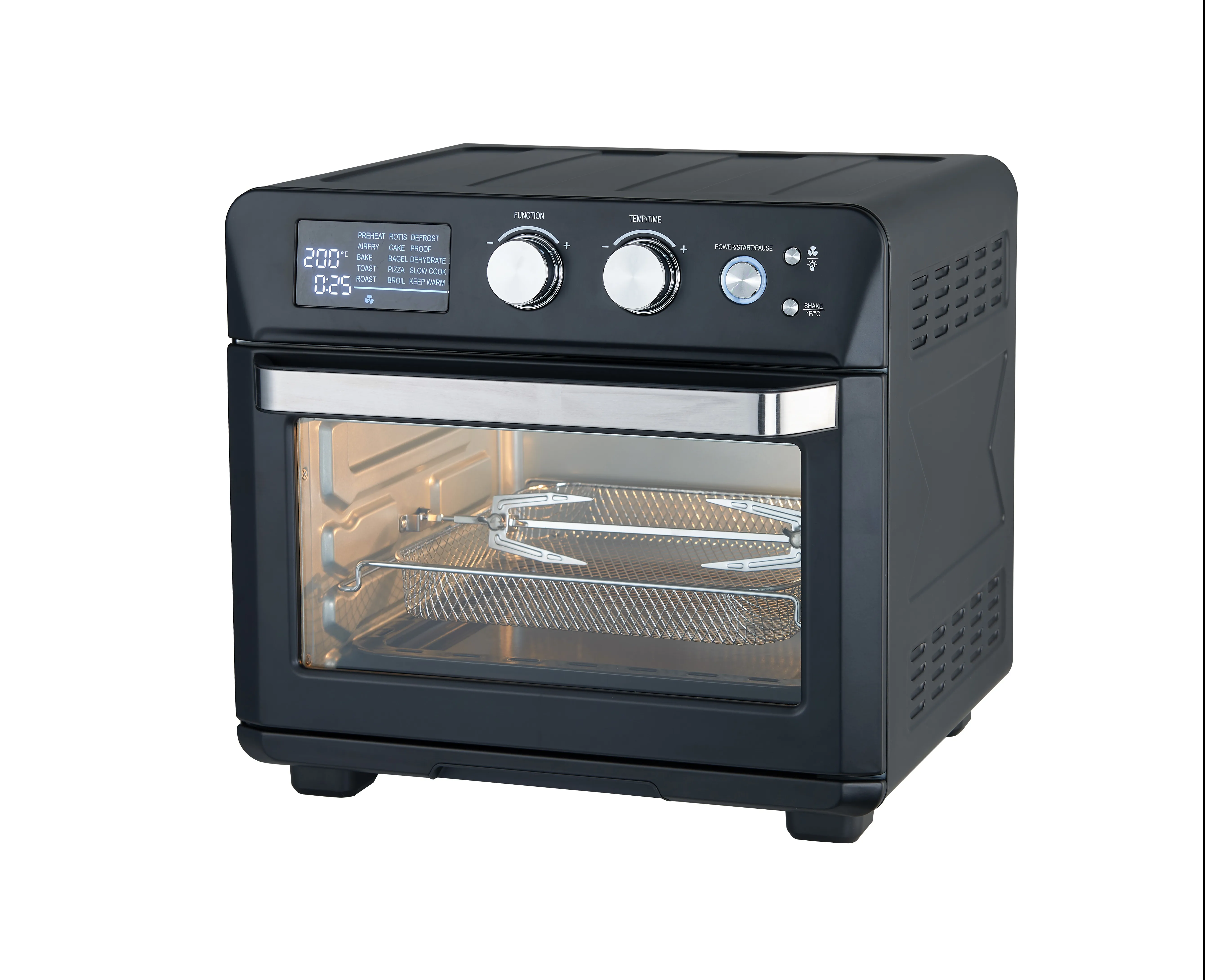 24L 1700W  Air Fryer Toaster Oven, 10-in-1 Convection Oven Combo, Roaster, Broiler, Rotisserie, Dehydrator, Pizza Oven