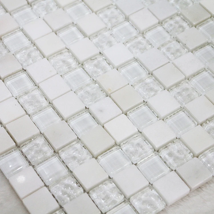 China Factory Good Service Matted Grey High Quality Glass and Marble Tile  Swimming Pool Wear-resistant Tiles