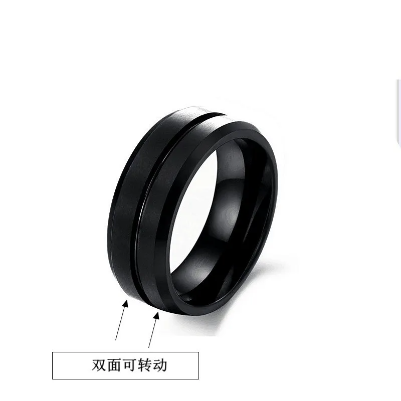 Fidget for Anxiety Stainless Steel Spinner Ring Anti Anxiety Spinning  Stress Relieveing Rings for Women Men