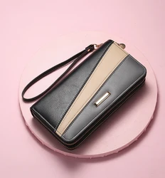 Leather Women Wallets Long Zipper Wallet Ladies Clutch Bag Purse 2021 New Female Luxury Purses