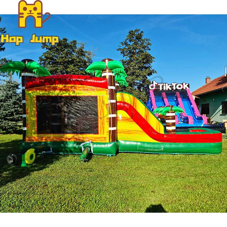 2023 Playgrounds Big PP Trampolines Park Mat With Zorbing Balls