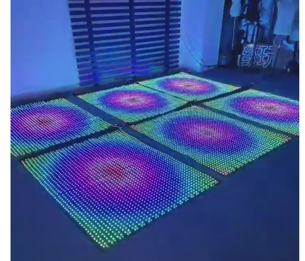 Wireless Control Programmed P20 MM high definition 3D effect size customized led dance stage flag for TV show