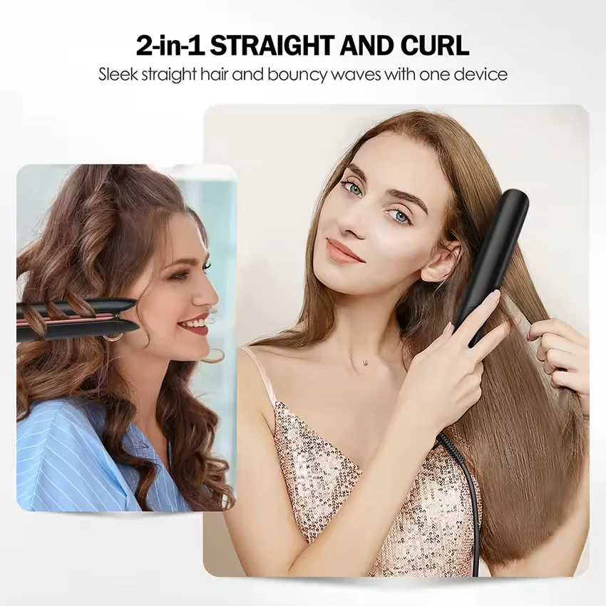 Portable Ionic Hair Straightener And Curler 2 In 1 Keratin 500F Treatment Hair Flat Irons For Household Straightening Iron