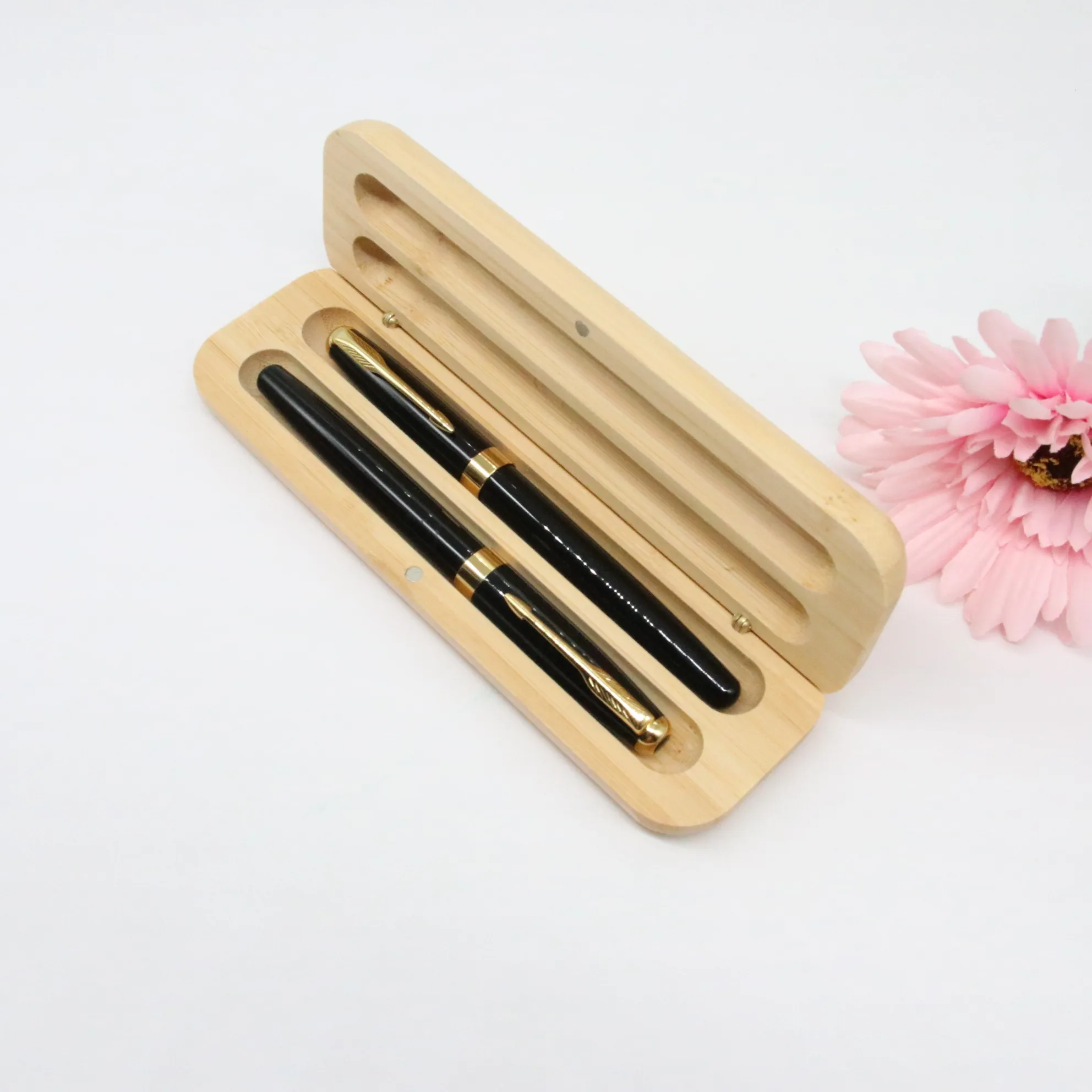 bamboo pen set 	 eco custom pens  wooden pen with wooden box