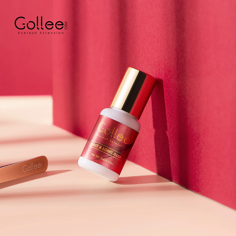 Gollee 1 Sec Drying Thin Viscosity for Both Volume Eyelash and Classic Japan Eyelash Extension Glue Eyelash Glue