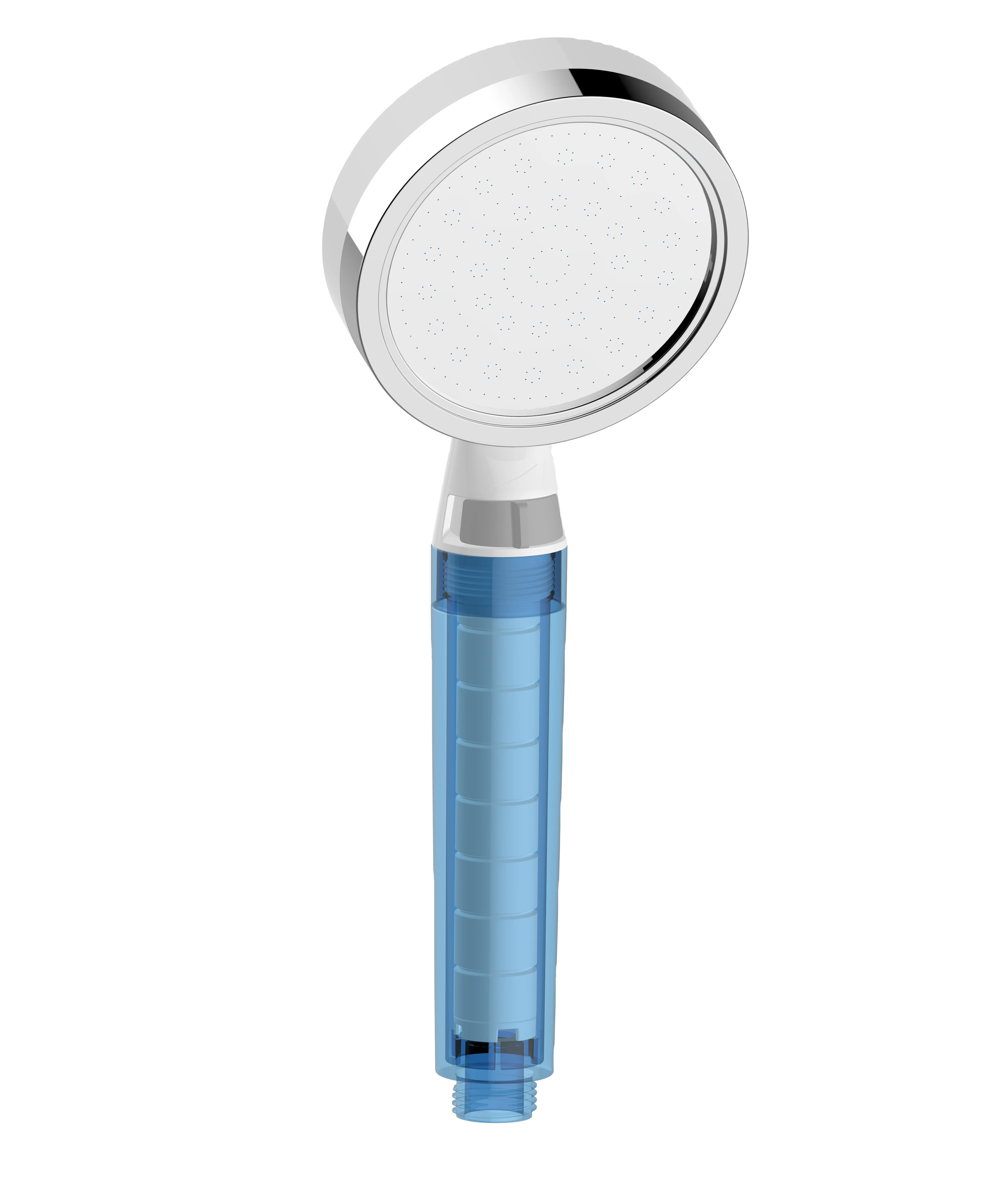 Hot sale ionic vitamin C filter chrome 304 faceplate shower head filter with filter element remove chlorine