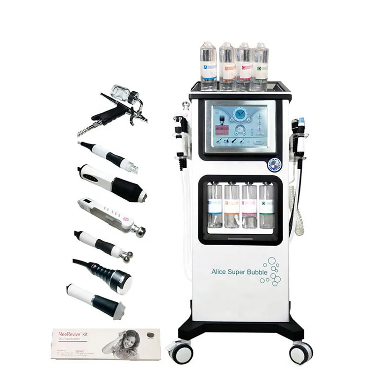 2021 7 in 1 Beauty Device Face Cleaning Hydro Facials Oxygen Jet Skin Care Multifunction Hydrodermabrasion Machine