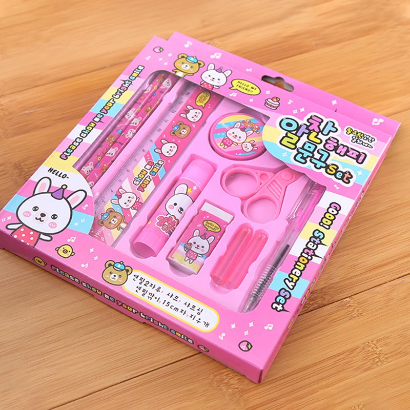 Custom design 100% High Quality	Kids Stationery Set Government Tender School Bag Set