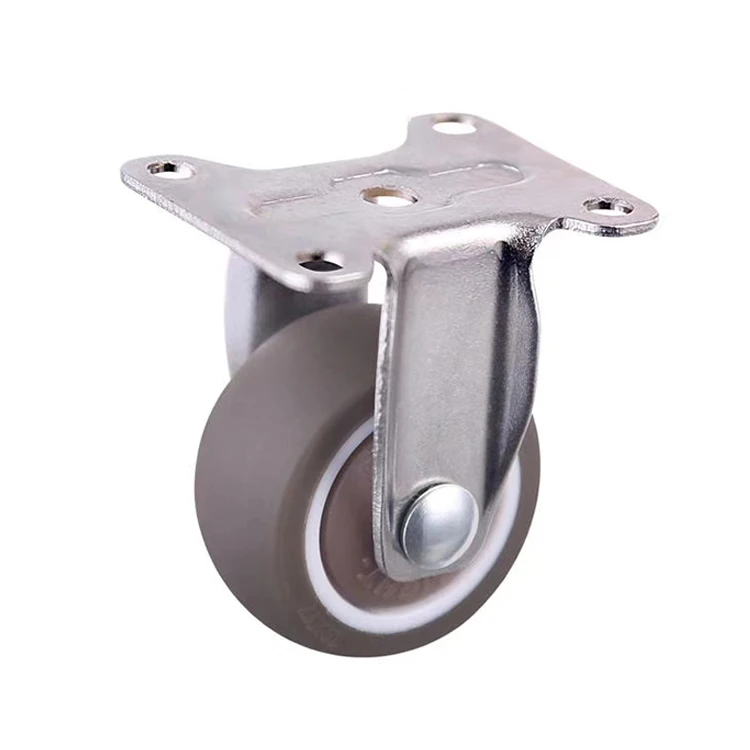 Нагрузка 28kgs 38 мм серый Эластичный TPE фиксированный ролик колеса