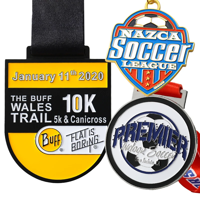 Souvenir Gifts Award Medal Manufacturer Customized Sports Medals 3D Swim Swimming Soccer Football Marathon Run Running Medal