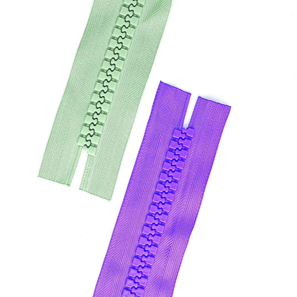 #10  Industry supply oversize zippers big teeth plastic zip for clothing