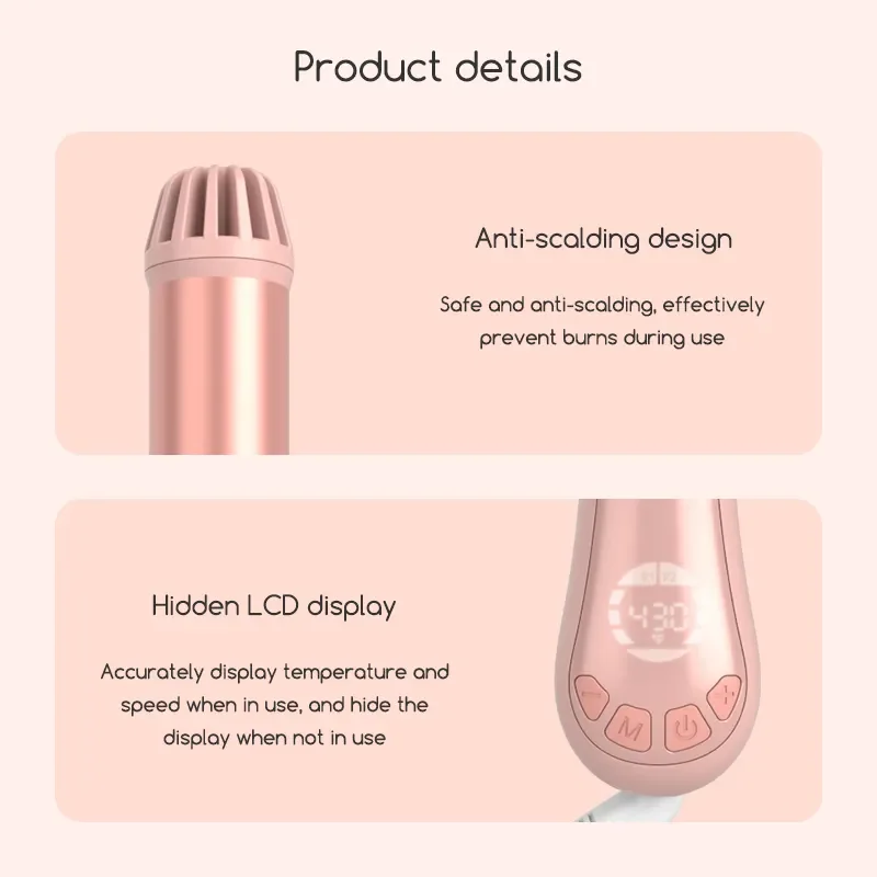 Multi Factory Price Wholesale Custom Curly Hair Stick Lcd Auto Hair curly iron Curler Wand Magic Automatic Curling Iron