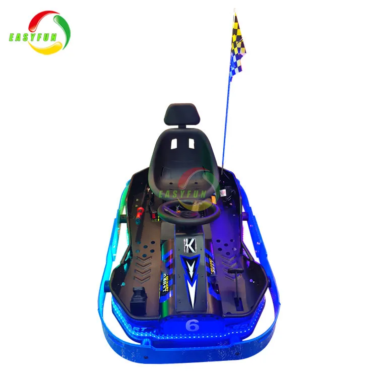 Amusement park electric karting car kiddie ride electric bumper go kart for sale